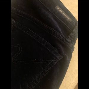 Citizens of Humanity Navy Blue Velvet Jeans size26